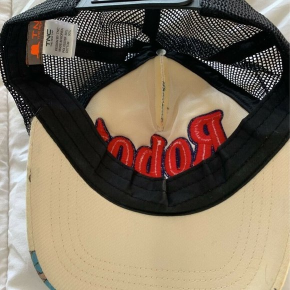 TNC Mens Trucker Hat Red White Robot Comic School Mesh Breathable Cap On… - Picture 3 of 5
